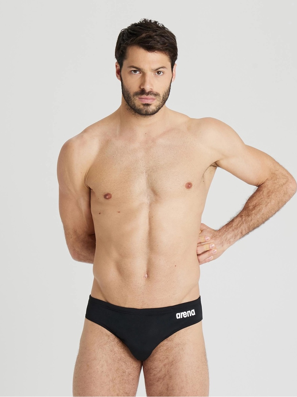 NEW! Arena Men’s Solid Team Swim Brief Sydney Eco Black – Size 32 NWT